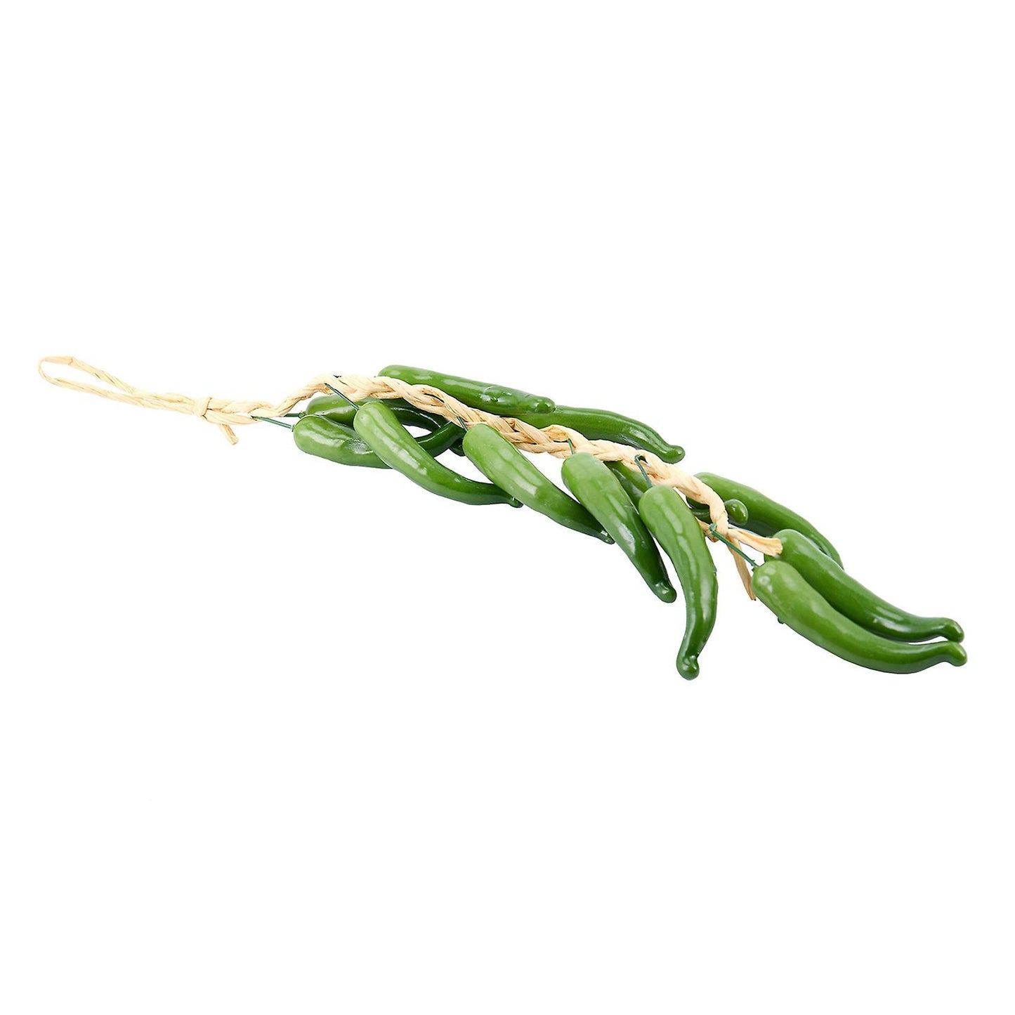 2x Best Artificial Chilli String Hot Peppers Hanging String (green)