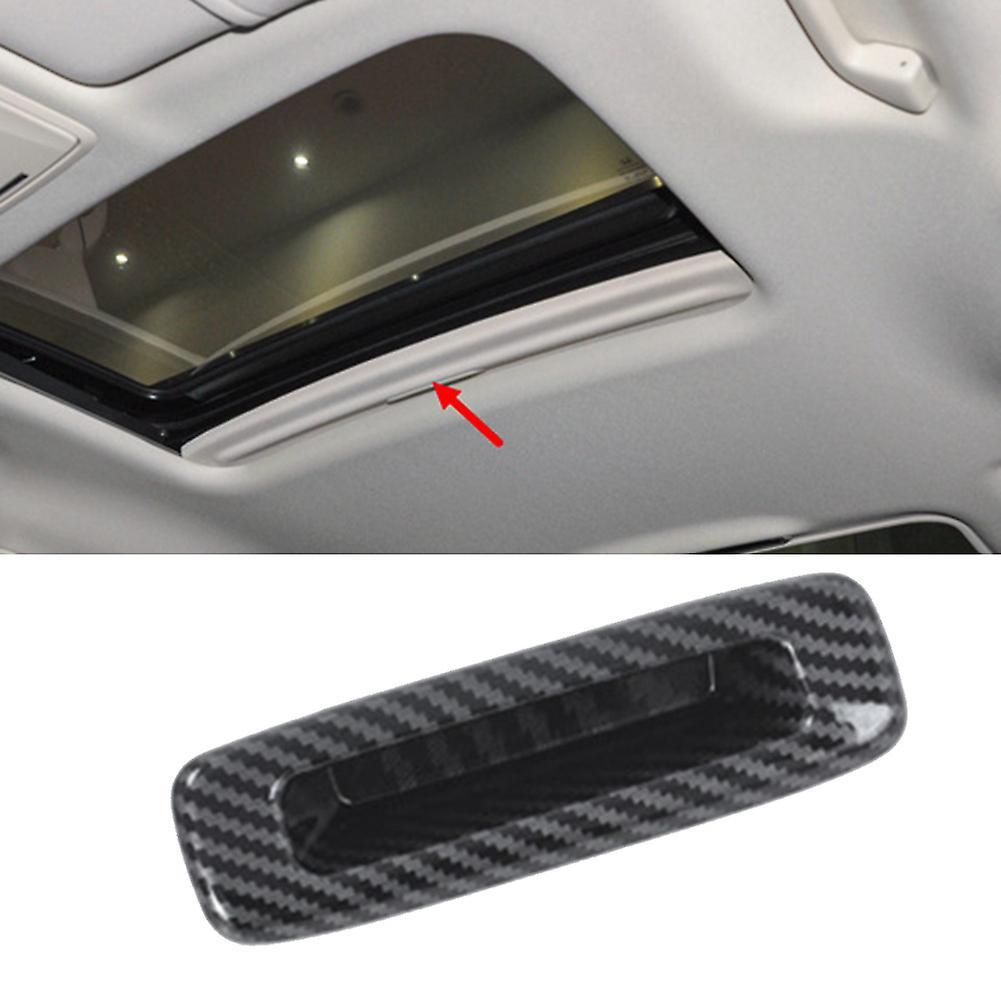 Carbon Fiber Car Roof Sunroof Handle Cover Sticker Decoration