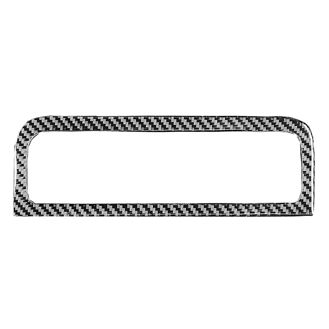 Carbon Fiber Center Ac Control Panel Frame Switch Cover Sticker Trim