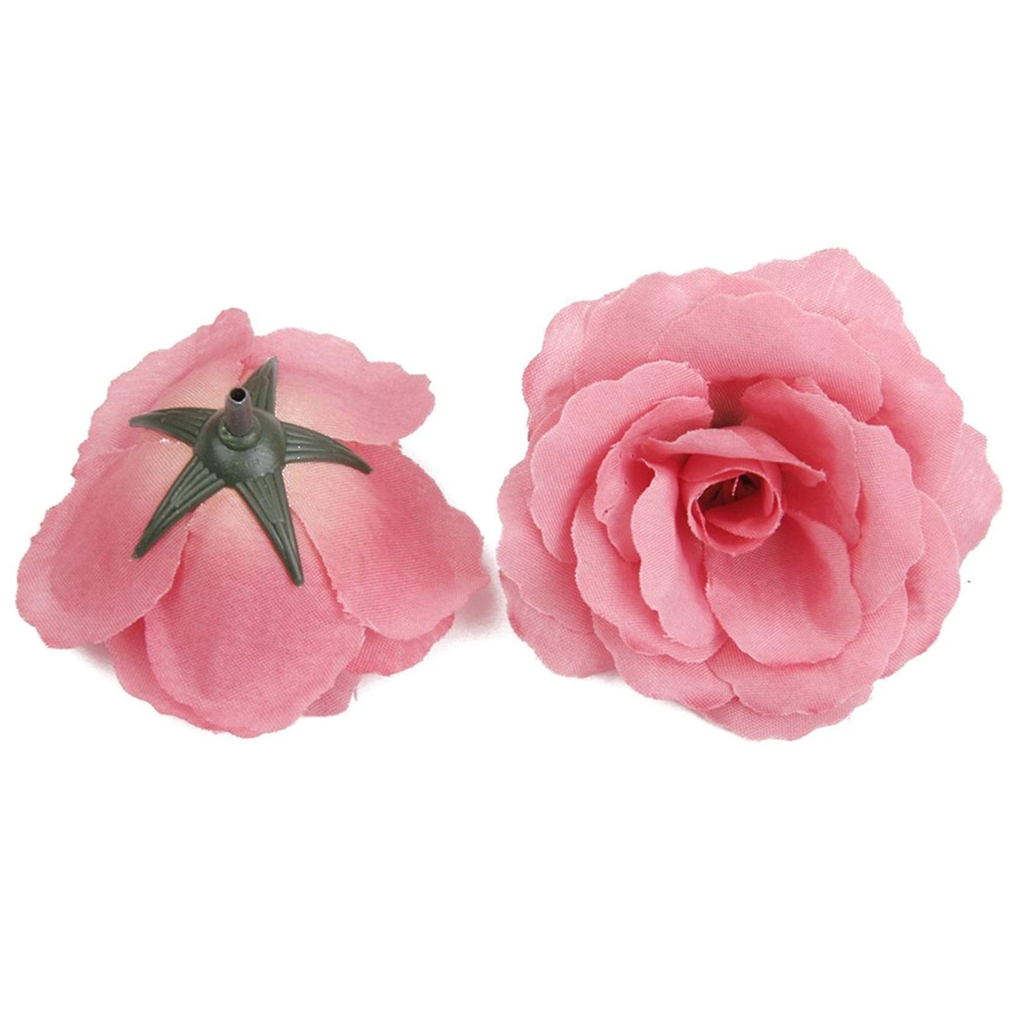 40x Rose Fleur Artificielle Corolle Decoration De Mariage(rose)