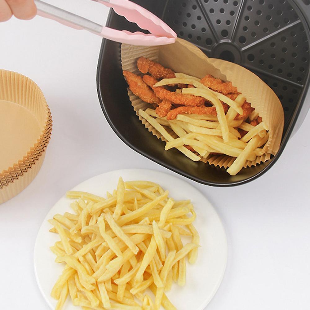 50pcs Air Fryer Liners Non-stick Disposable Parchment Paper(brown)