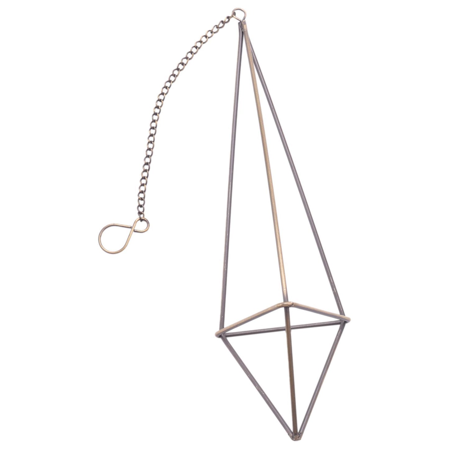 1 Pack Hanging Air Plant Holder for Tillandsia with Chains Bronze