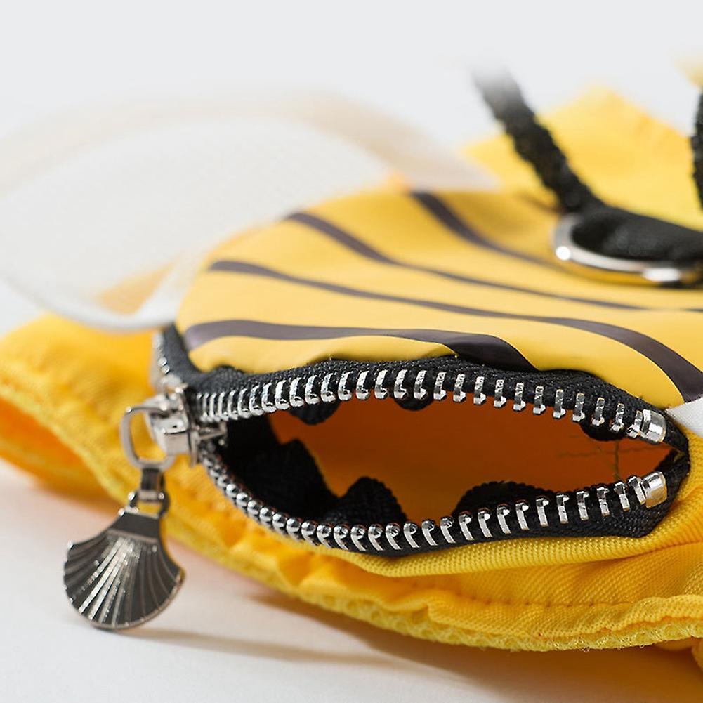 Yellow Vest Chest Strap Wings Backpack Design Small Pet Supplies G