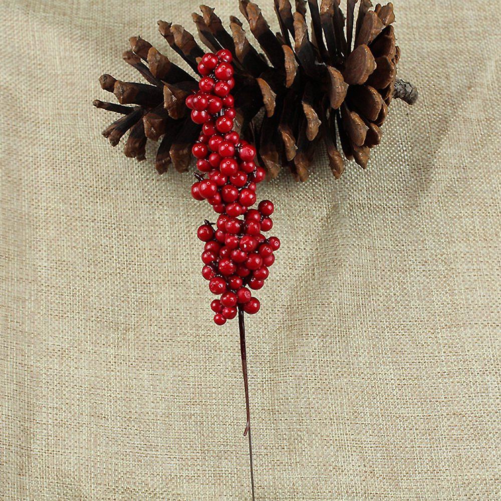 Red Artificial Berry Stems 8 Inch Red for Berry Floral Home Decor