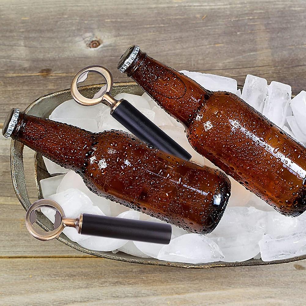 Diy Beer Bottle Opener Stainless Steel Flat Bottle Opener 4pc Bronze