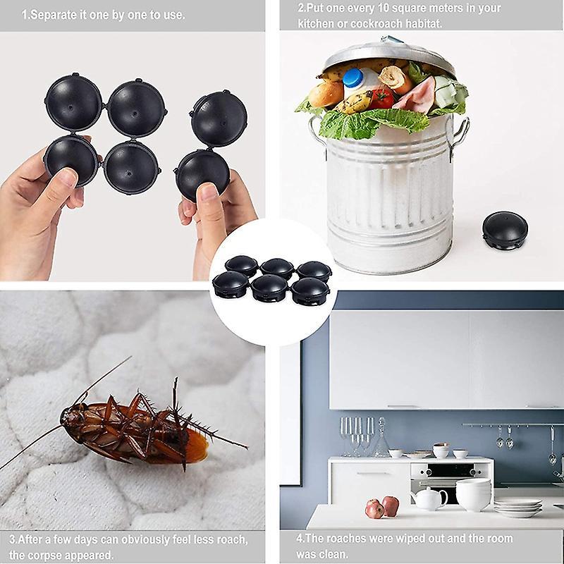 Roach Traps,cockroach Killer Indoor Home,roach Bait Station,12 Count