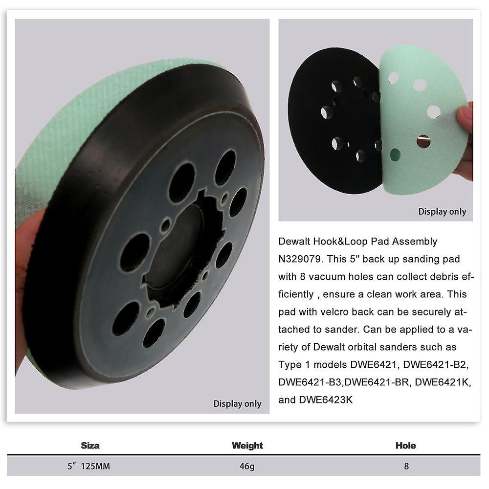 5inch Replacement Sander Pad for Dewalt-dwe6421/6421k, Dwe6423/6423k