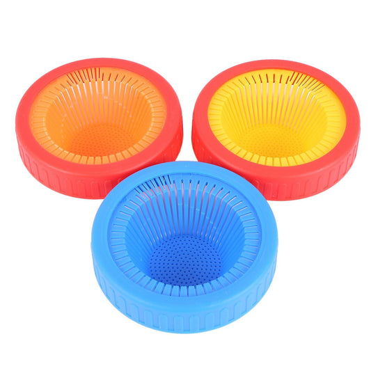 Plastic Sprouting Lids , Sprouting Jar with Silicone Sealing Gaskets