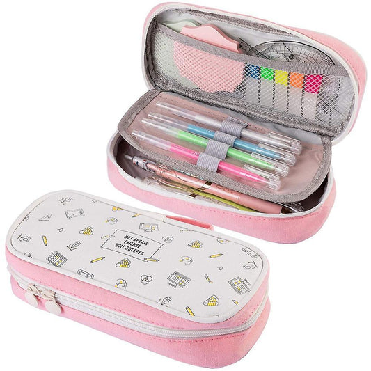 Pencil Case Bag Marker Holder Office School Supplies for Girls Kids
