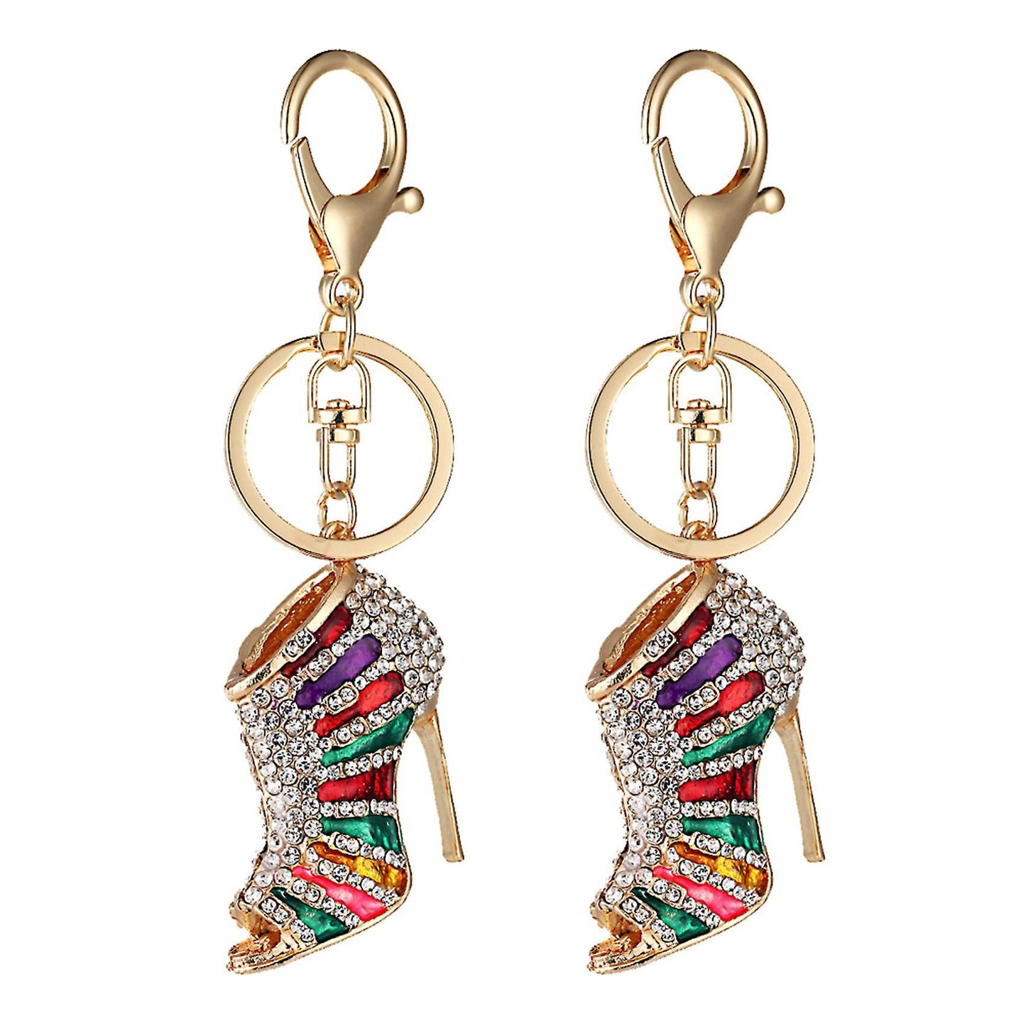 Keychains Rhinestone Keyring Women Handbag Key Bag Pendant Jewelry