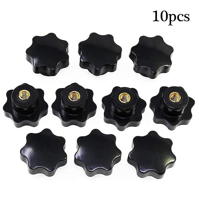 10pcs Knob Grip Star Shape M8 Female Thread Clamping for Machine Tool