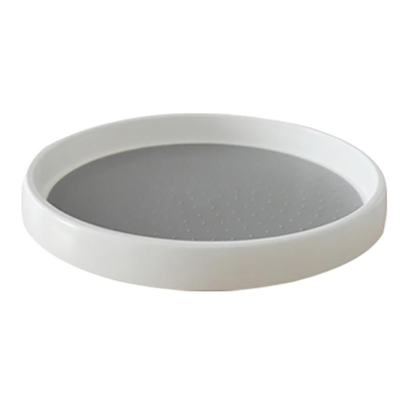 1pcs Kitchen Condiment Round Rotating Storage Tray Tpr Home B