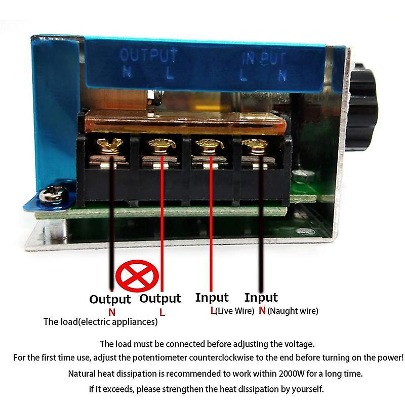 Motor Speed 4000w Adjustable Voltage Regulator Scr Controller