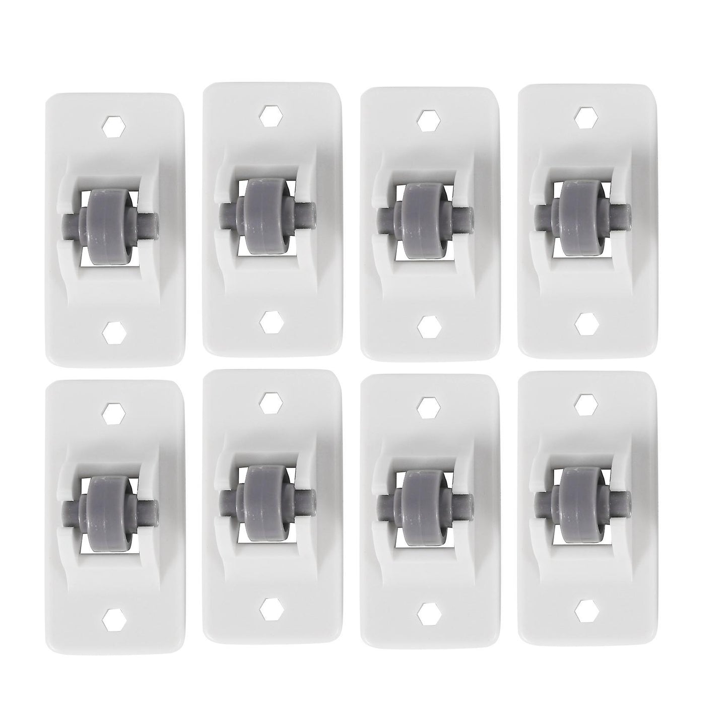 8pcs Adhesive Pulley Rollers for Storage Box Directional Wheels