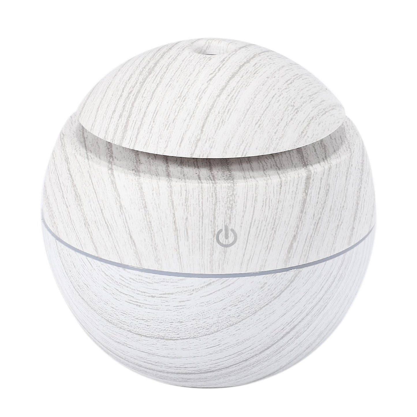 130ml Air Humidifier Usb Charge White Wood Grain with 7 Color Light
