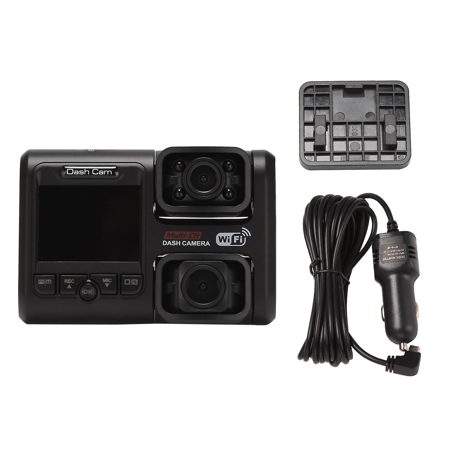 4k 2160p Wifi Logger Dual Lens Car Night Vision Dual Camera(no Gps)
