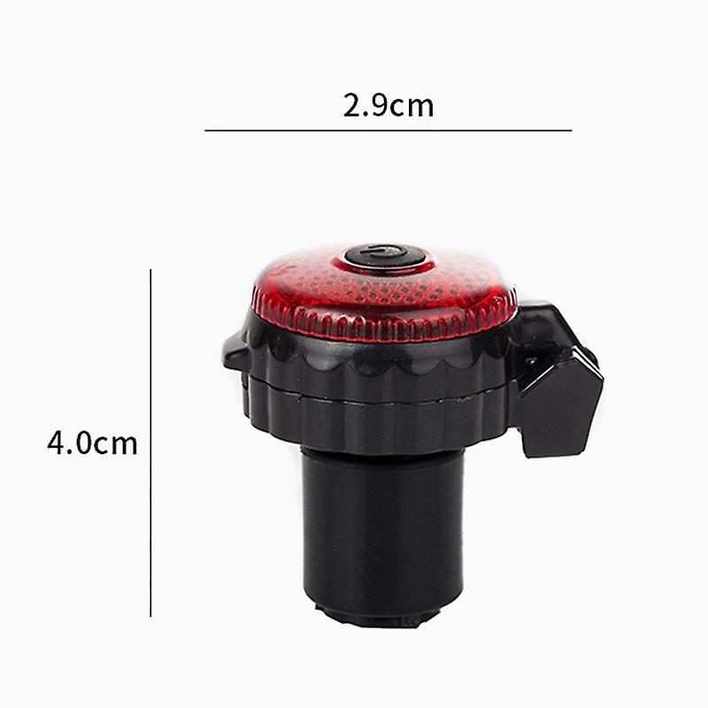 Bicycle Rearview Mirrors 360 Blast-resistant Lens with Warning Light