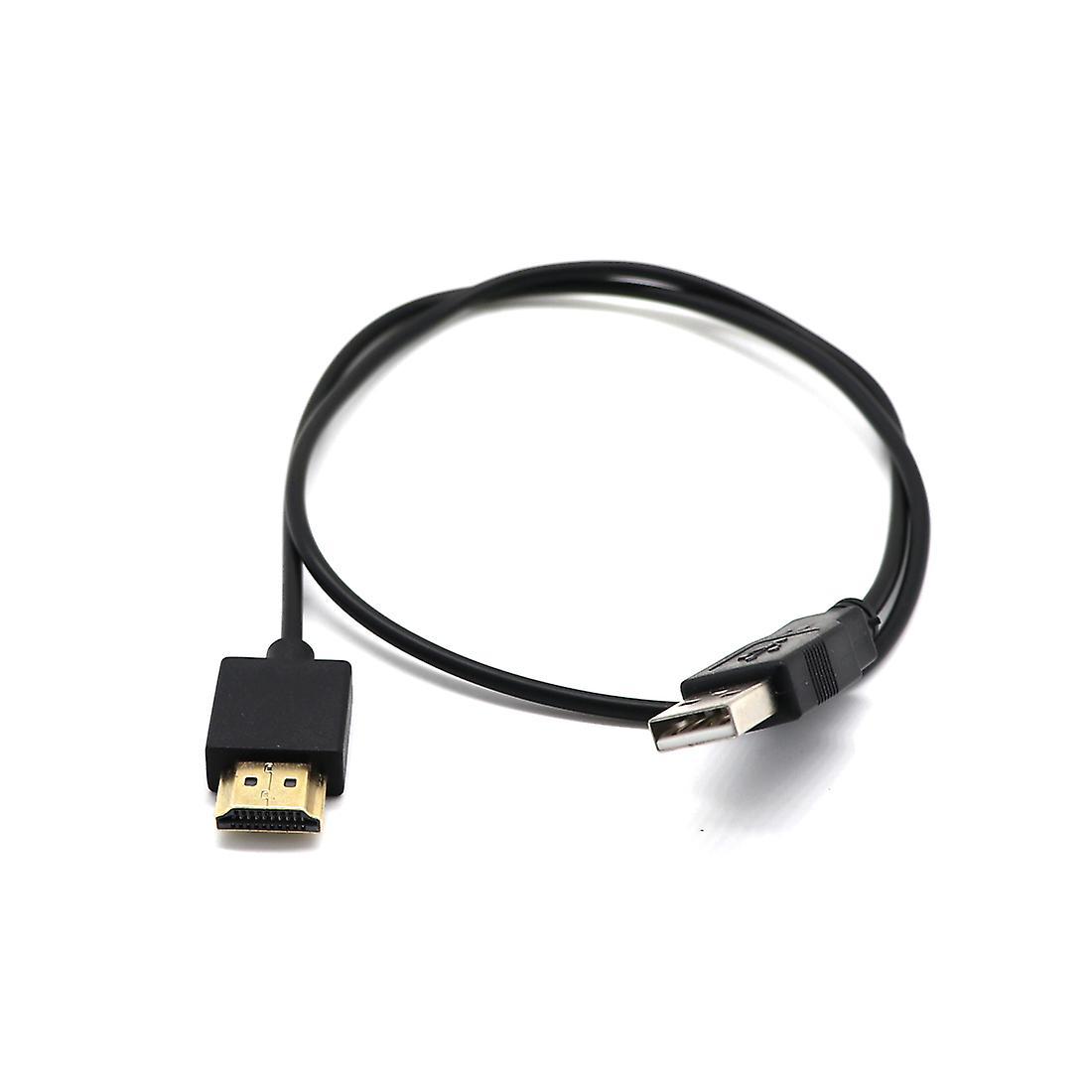 Hdmi 1.4 Male to Usb 2.0 Plug Adapter Connector Charger Cable