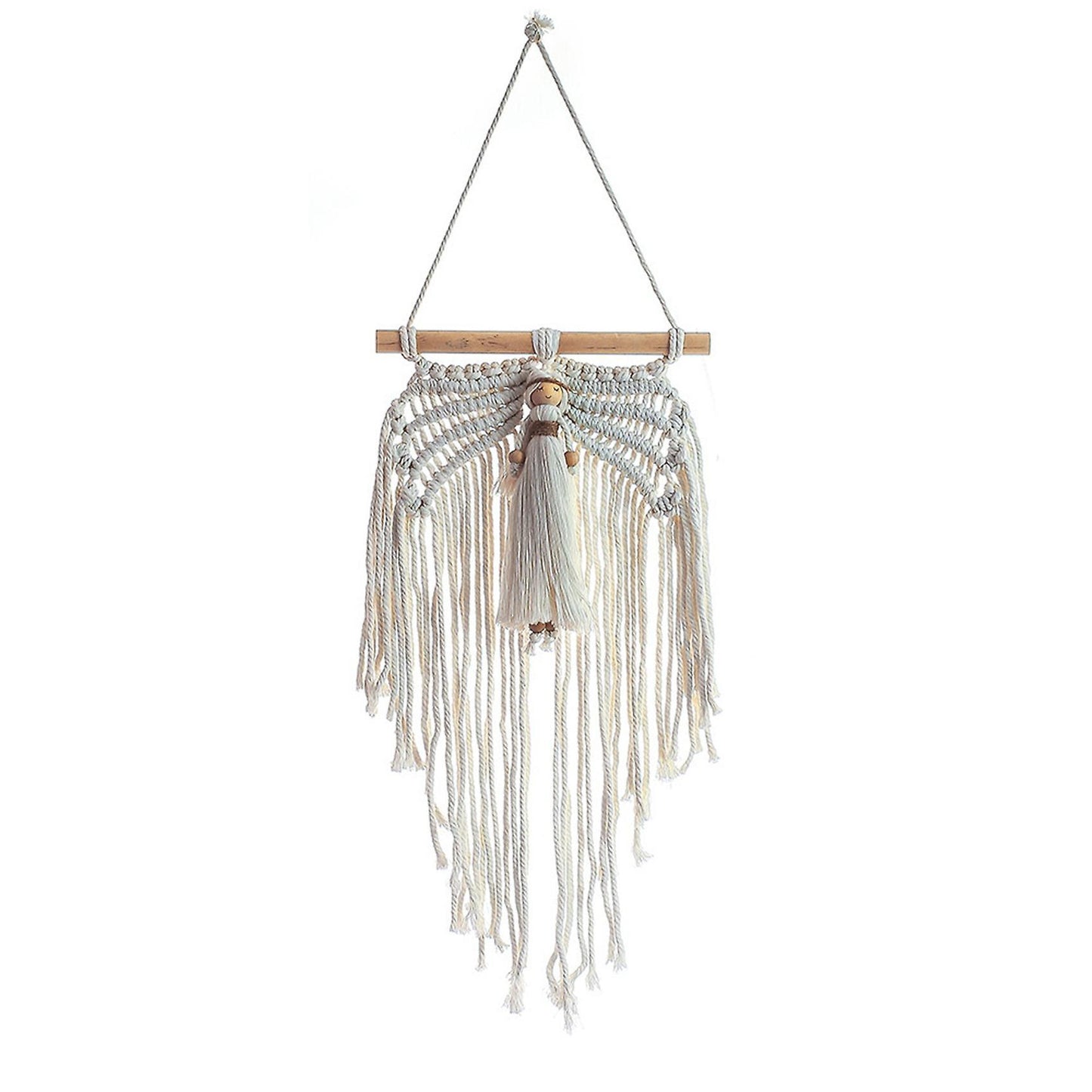 Mini Angel Wing Tapestry Boho Hand-woven Pendant Macrame Wall Hanging