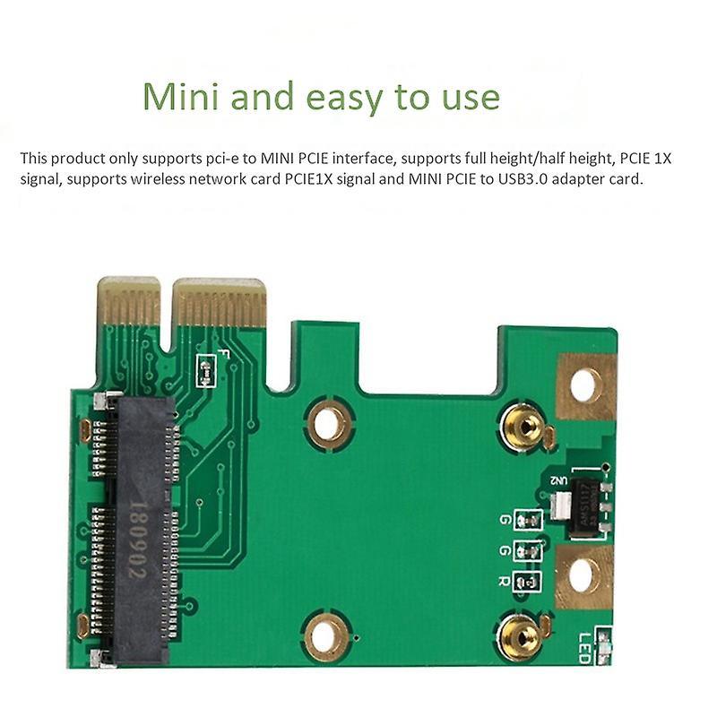 Pcie to Mini Pcie Adapter Card, Efficient, Lightweight and Portable
