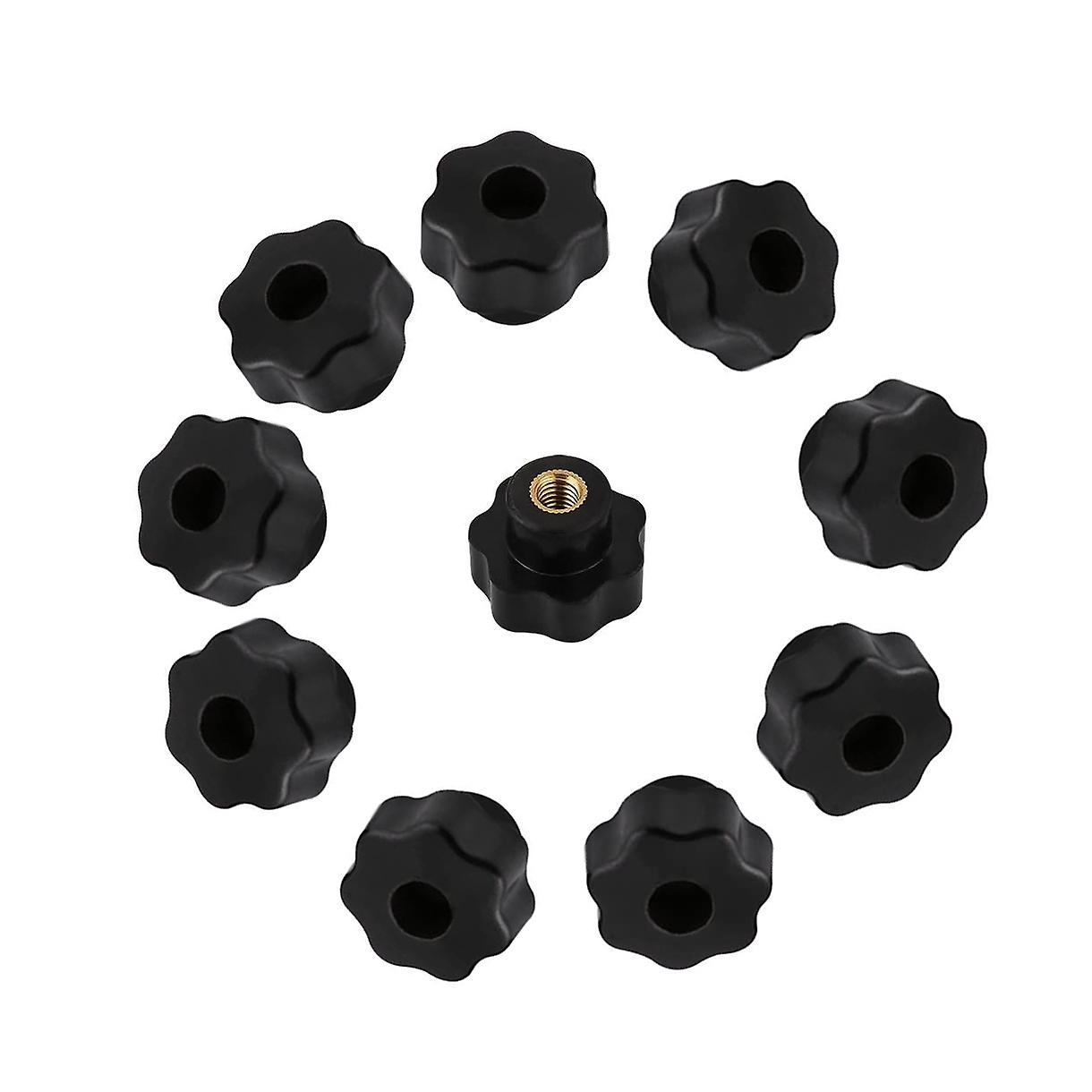 10pieces Of Blind Hole Hexagonal Star Plum Blossom Handle Nut M6 25mm