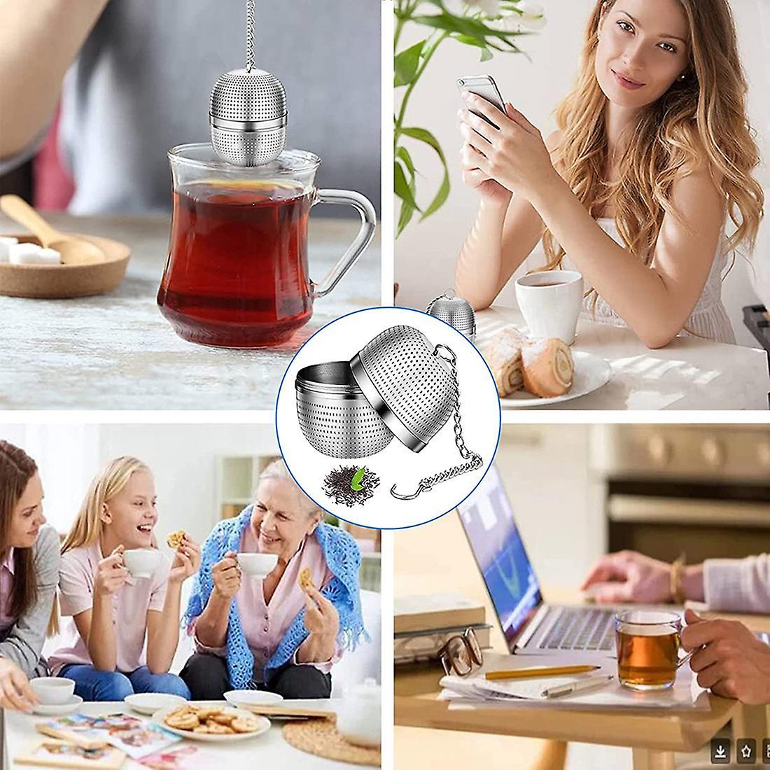 Tea Infuser, Stainless Steel Tea Strainer, Ball Mesh Tea Strainer