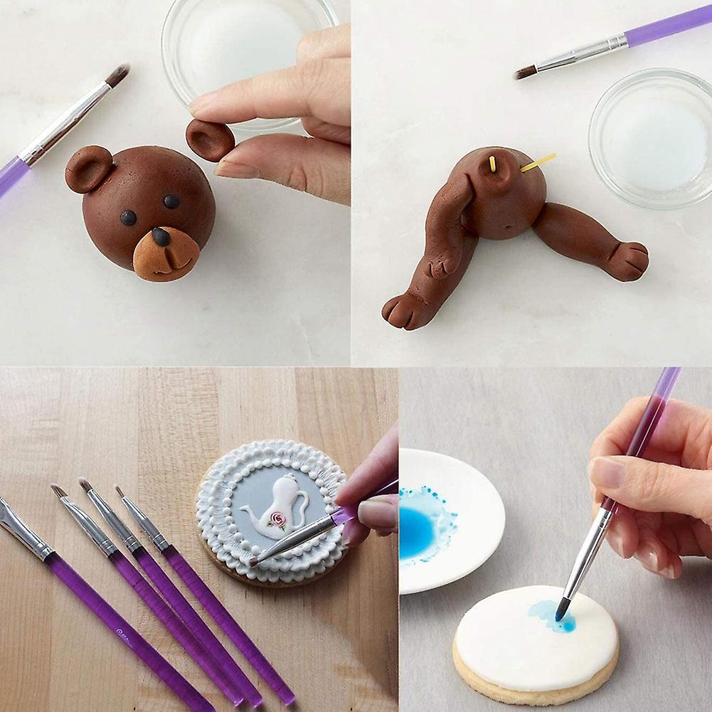 8 Pcs Cookie Cake Decorating Brushes Tools Set,for Diy Cake Sugar