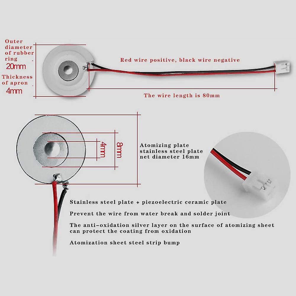 3pcs Atomization Plate with Usb Humidifier Module with Timing Switch