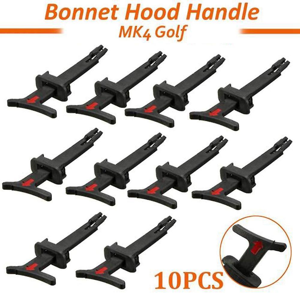 10pcs Bonnet Release Handle for Bora Golf 1998 1999-2006 1j0823593c