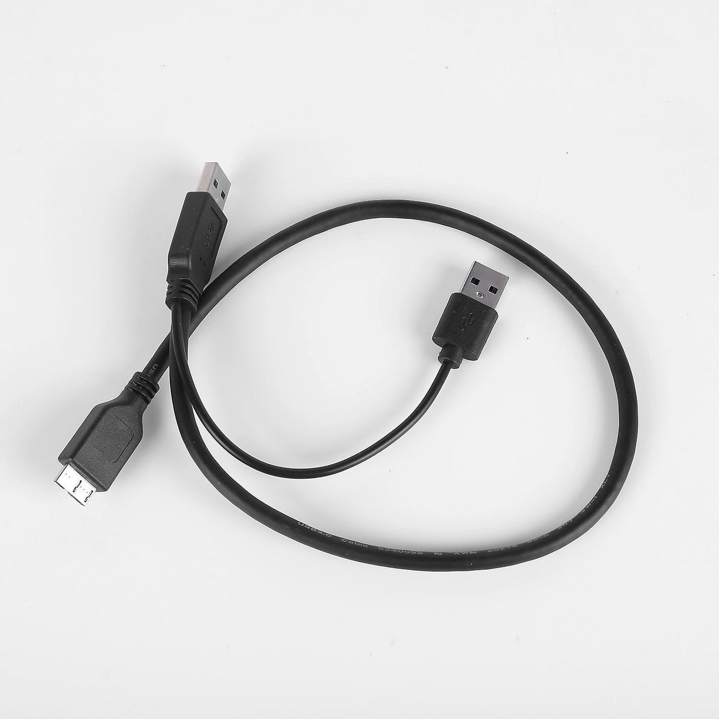 Double Head Usb to Micro-b Splitter Cable Usb 3.0 Mobile Data Cable