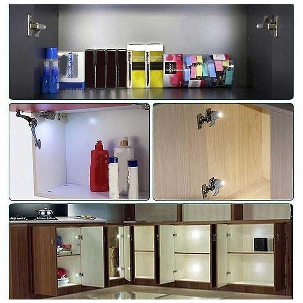 Hinge Led Sensor Light for Kitchen Cabinet , Bedroom 10pcs Warm White