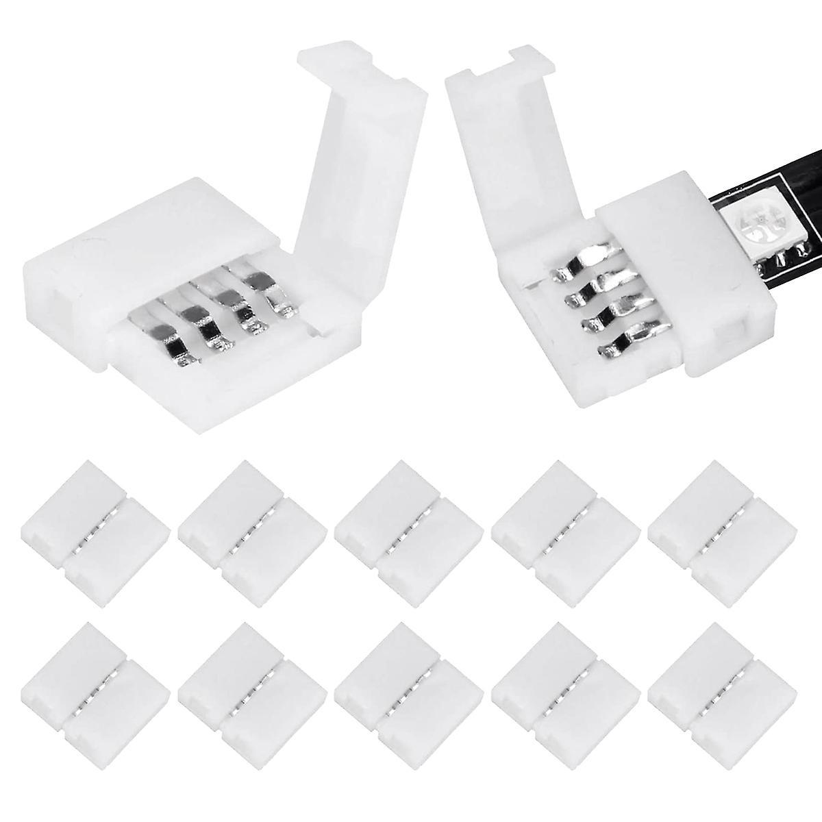 50packs 4-pin Rgb Led Light Strip Connectors