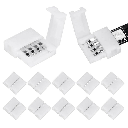 50packs 4-pin Rgb Led Light Strip Connectors