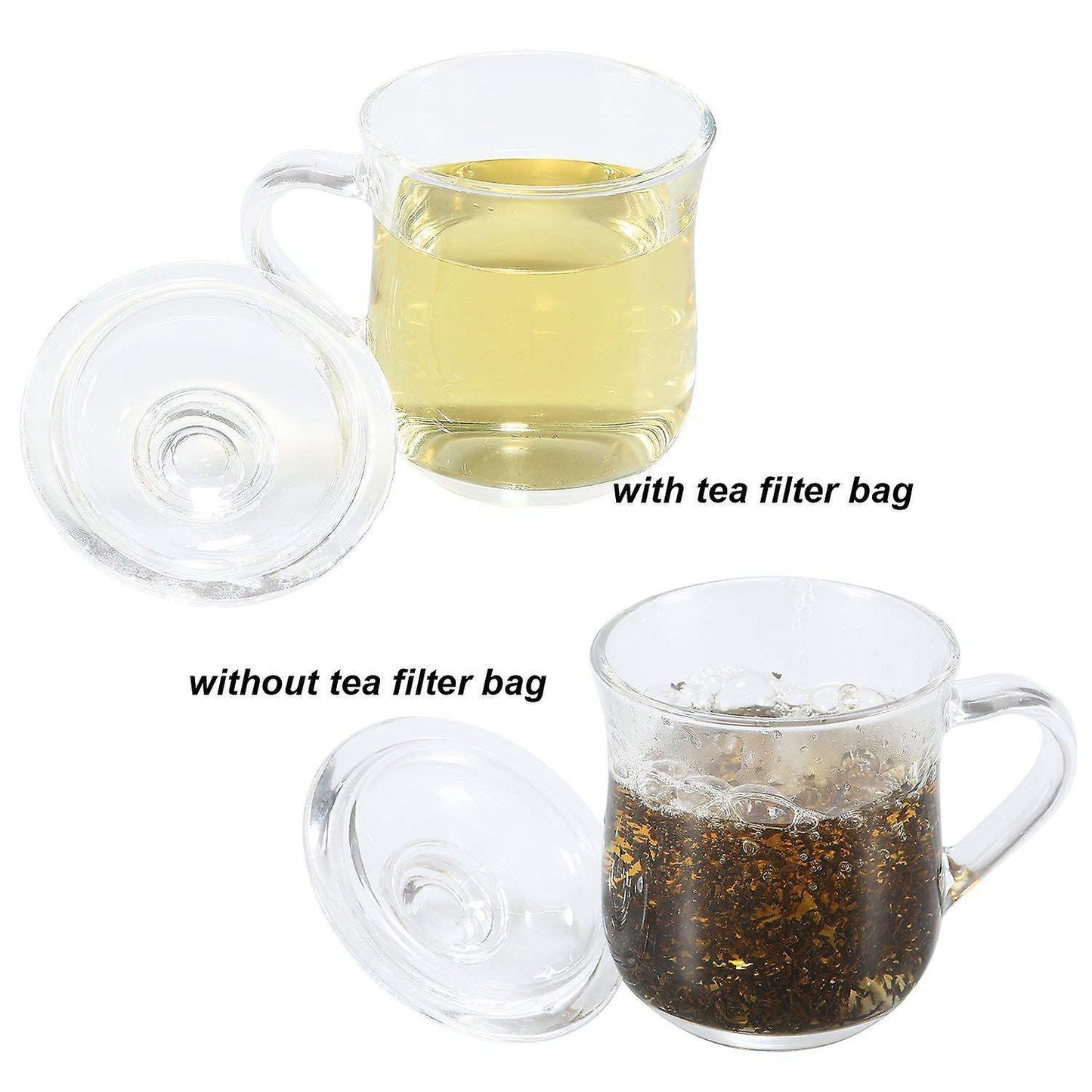 300 Pieces Disposable Drawstring Tea Filter Bags (mixed Sizes)