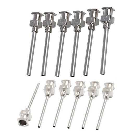 Stainless Steel Luer Lock Industrial Liquid Dispensing Needle Tip, 13