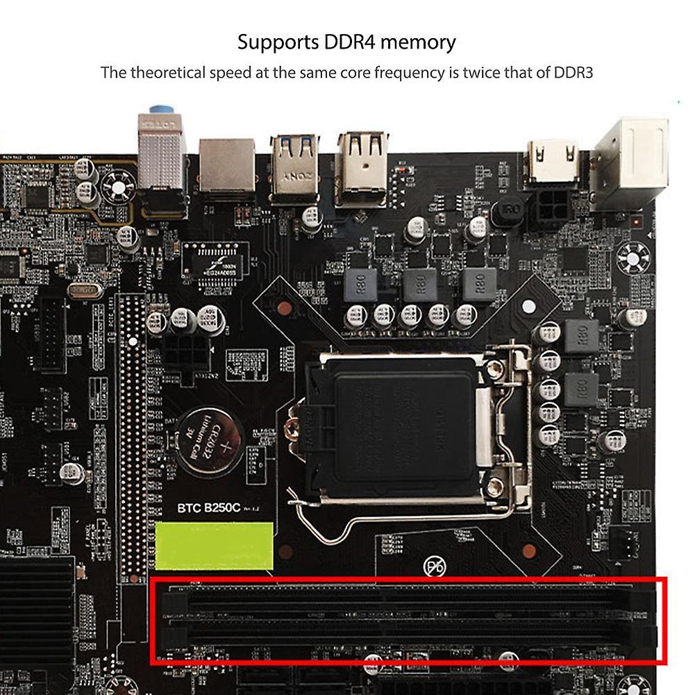 B250c Btc Mining Motherboard with Cpu G4400 Ddr4 4gx2 for Btc Miner