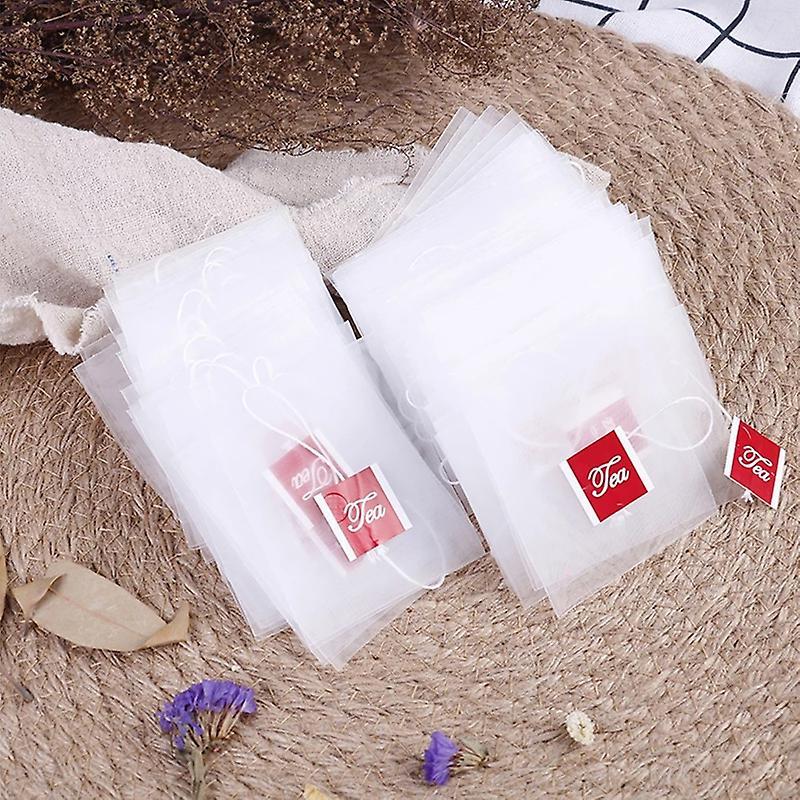 100pcs Tea Bag Infuser 7 X 6cm Sachet Filter Paper Nylon Teabags