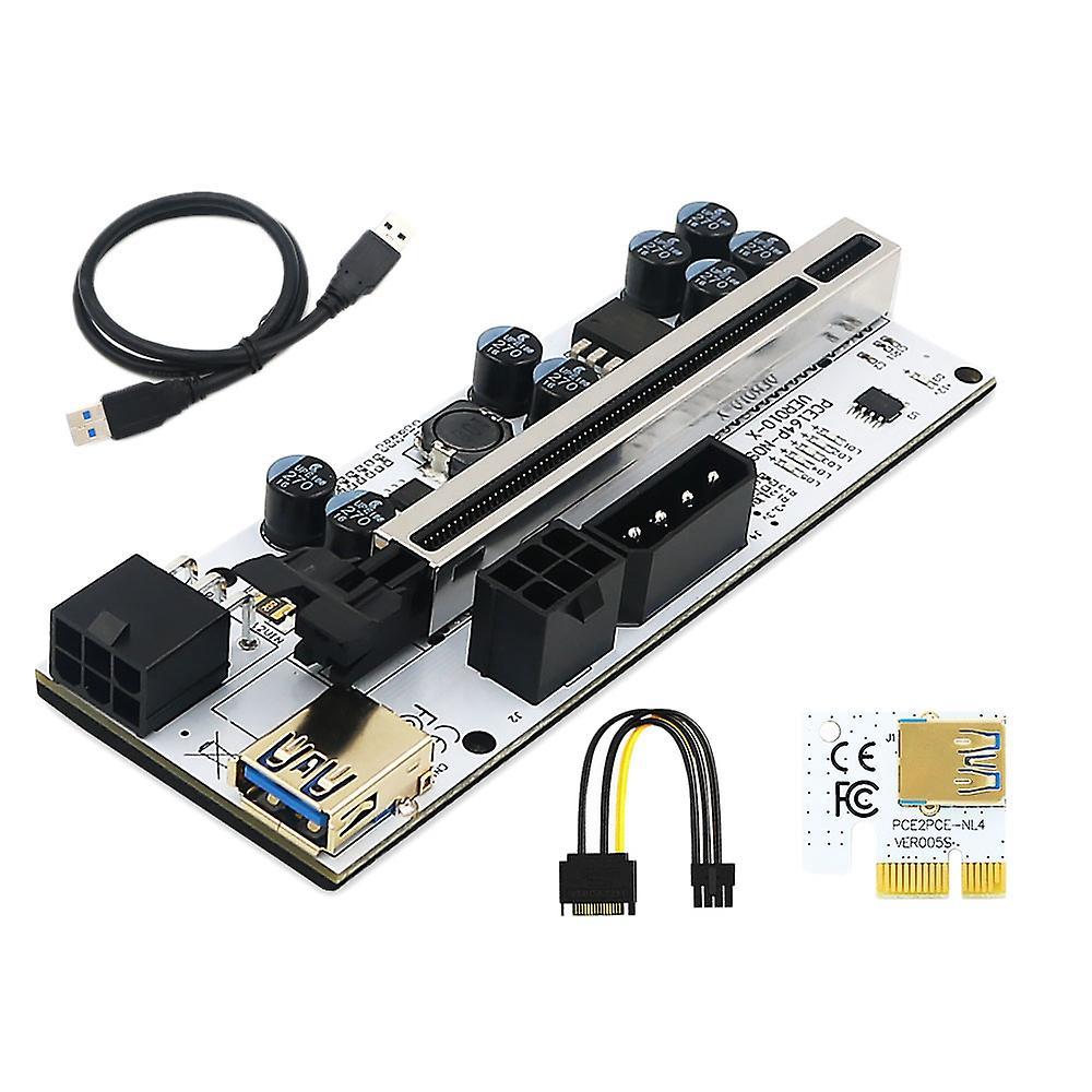 New Version 010-x Pcie Riser with Led for Gpu Btc Mining(1 Pcs)