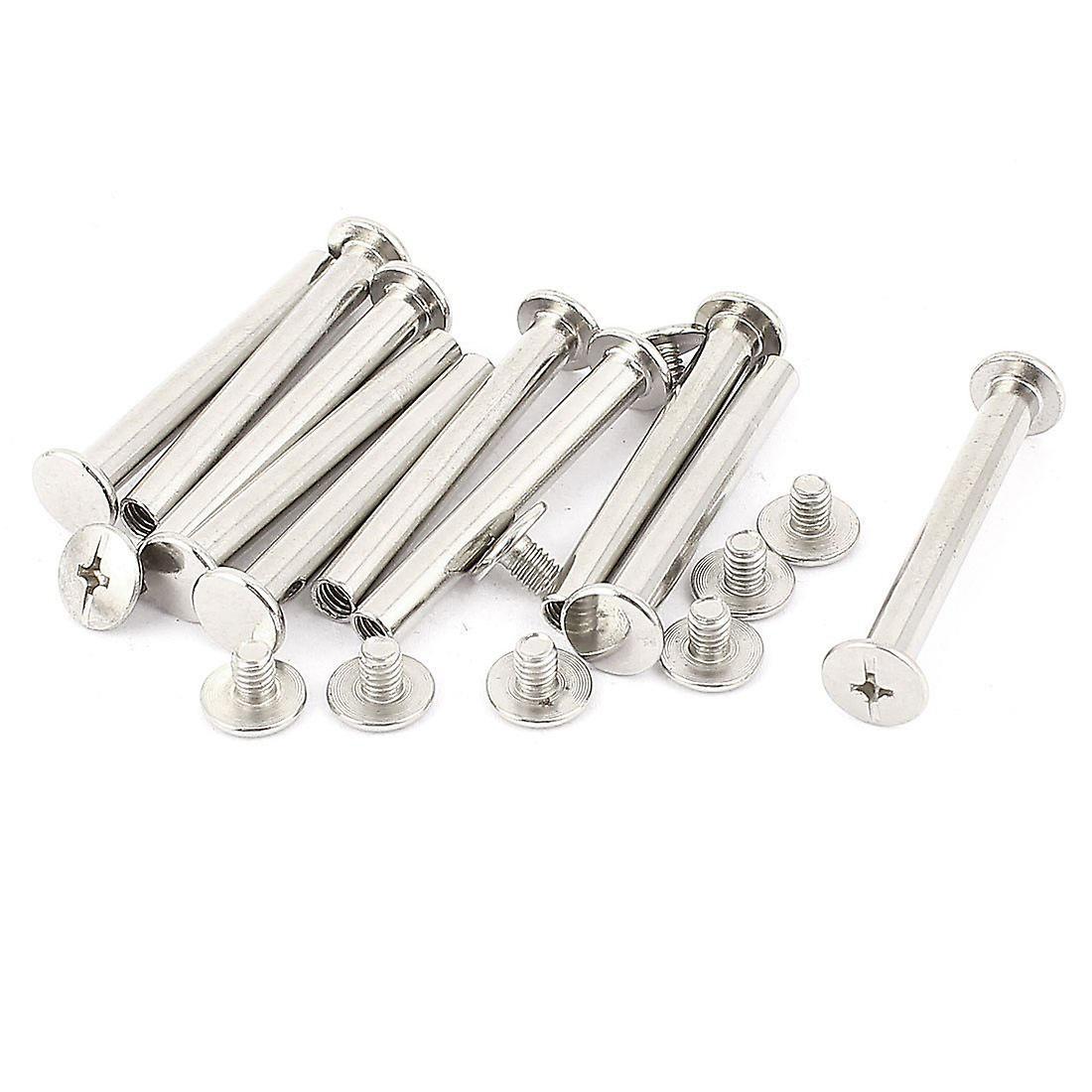 Scrapbook Photo Albums M5x40mm Nickel Plated Binding Screw Post 10pcs