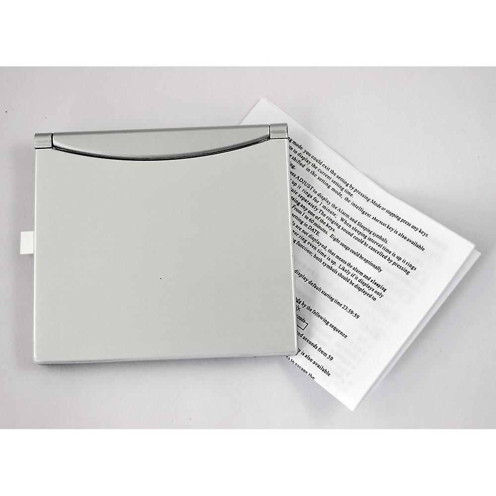 Foldable Battery Supply Calendar Temperature Digital Alarm Clock