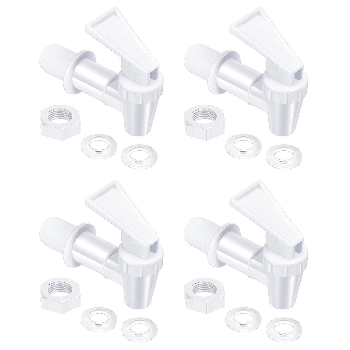 4 Pcs Cooler Faucet Water Bottle Jug, Dispenser Tap Set, Reusable B