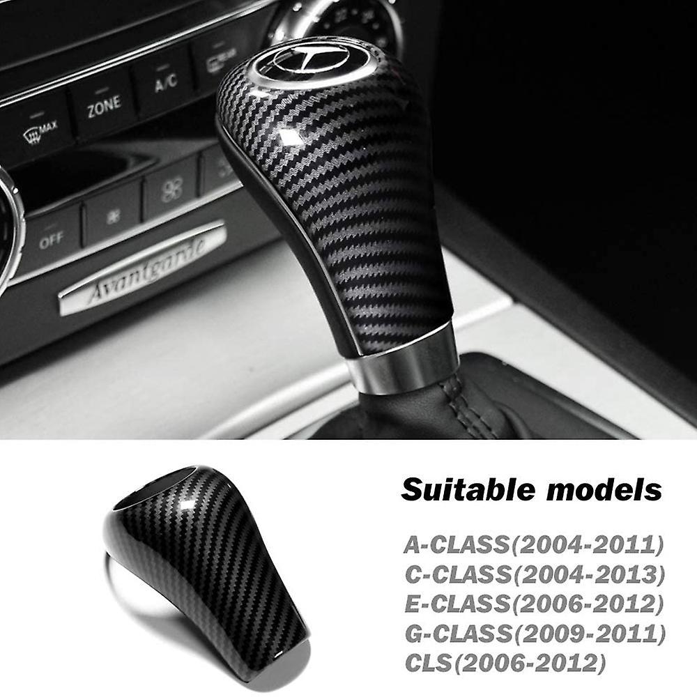 Carbon Fiber Knob Cover for Mercedes-benz W204 W212(bring Wet Wipes)