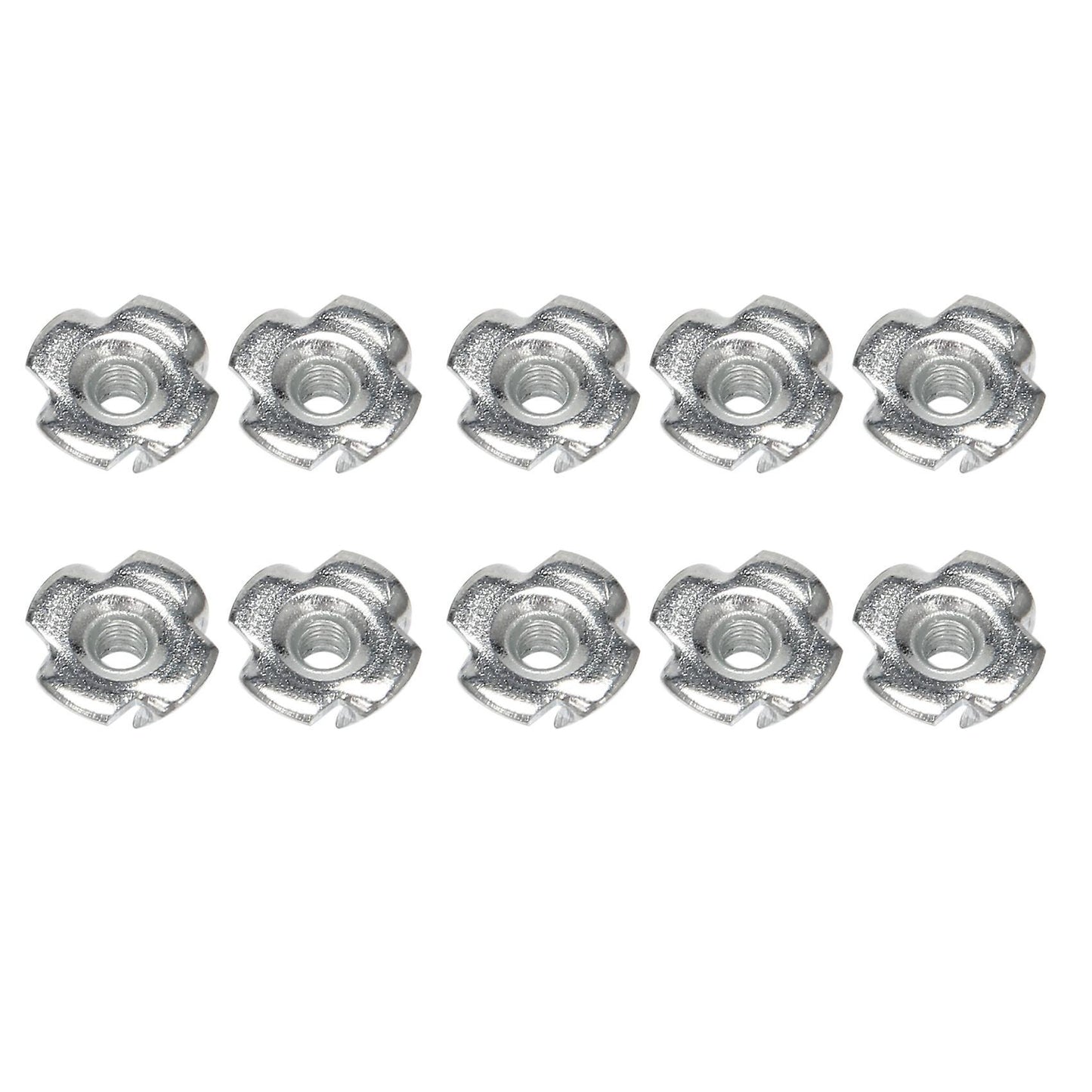 Set Of Assorted Four Prong Nuts Metal Coating (m4 100pcs)