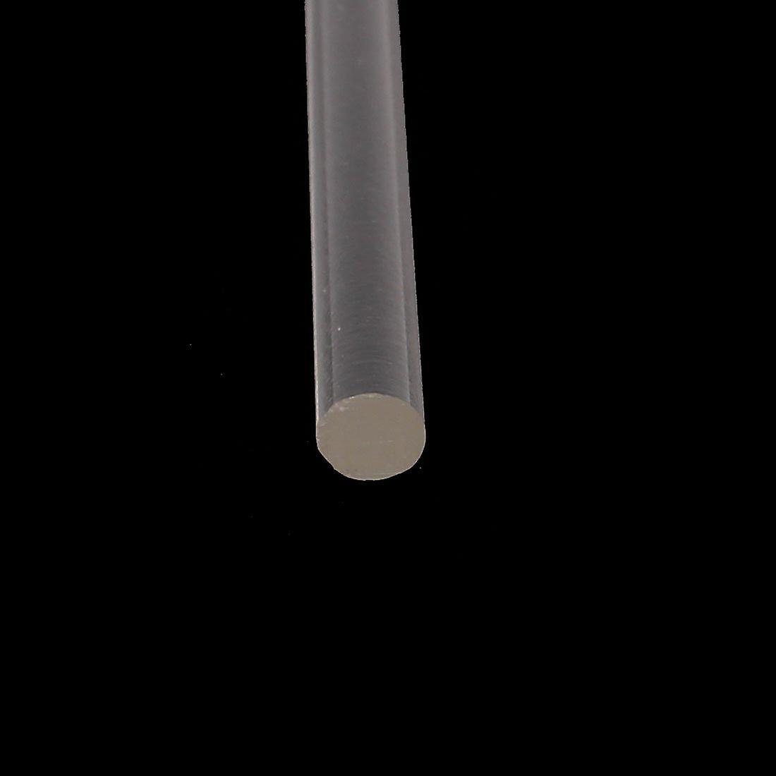 3mmx250mm Round Shape Solid Acrylic Rod Pmma Extruded Bar Clear 2pcs