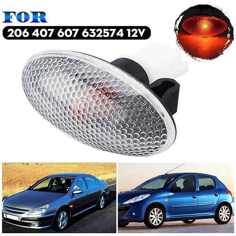 For Peugeot 206 407 607 Signal Side Marker Light Repeater Lamp