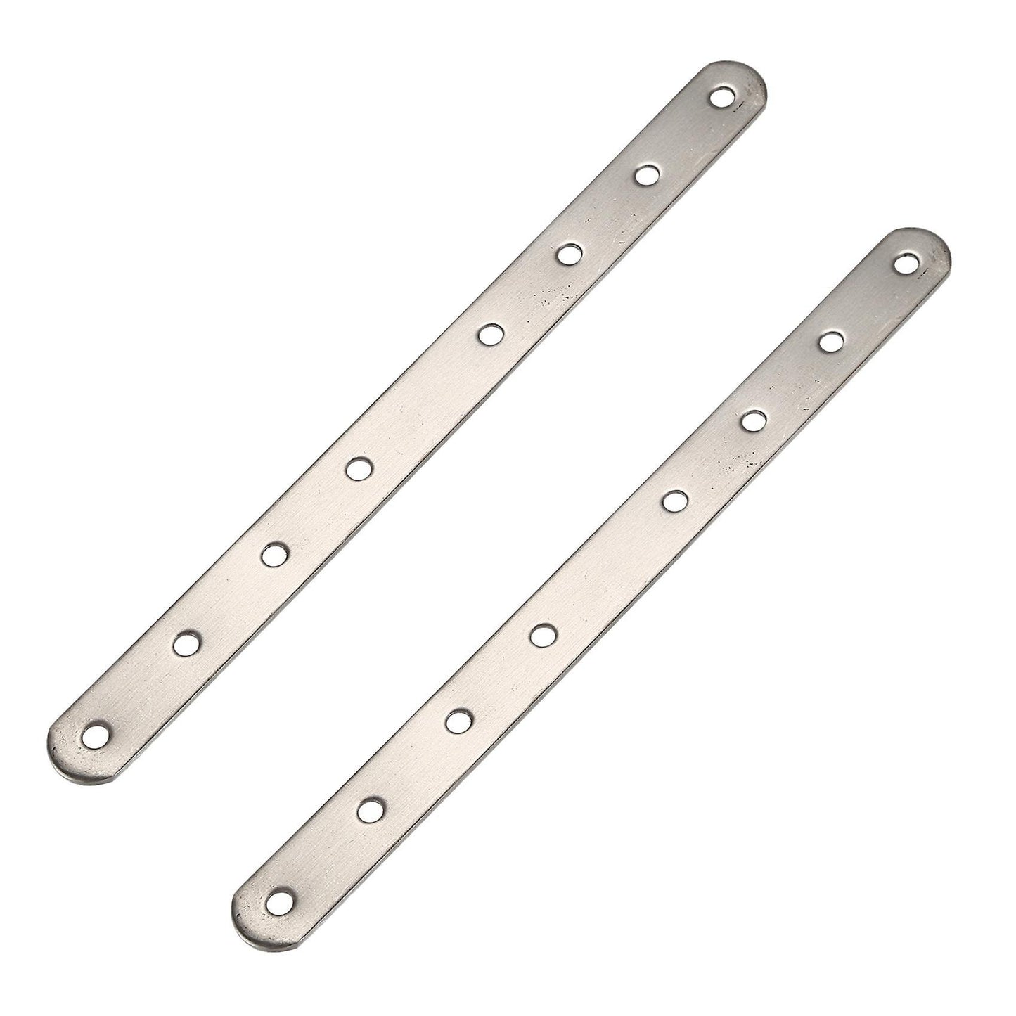 2x Metal 8 Holes Flat Straight Design Corner Brace Bracket 250mm