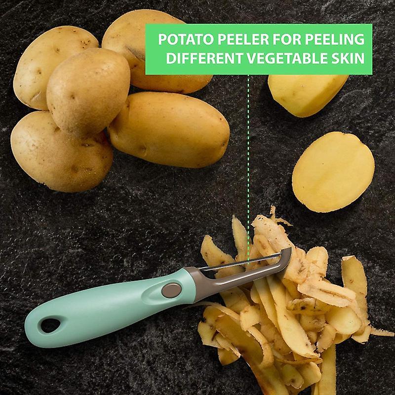 Peeler Set Blue Julienne Vegetable Peeler Multifunctional Veggie