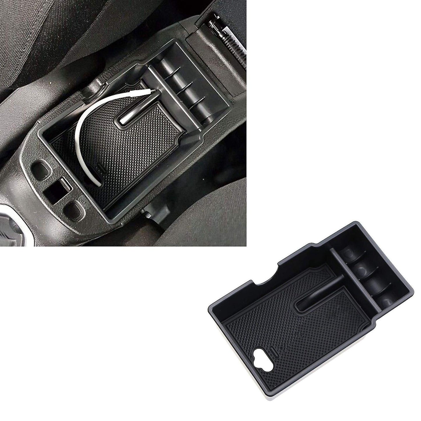 For Fiat 500x 2014- 2020 Car Styling Center Armrest Storage Box