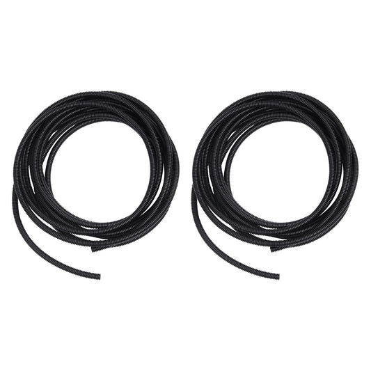 8mm Flexible Pvc Corrugated Gas Tubing Pond Conduit Tube 7m Black