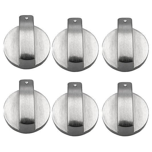 6pcs 6mm Gas Stove Knobs Replacement Knobs for Kitchen Gas Oven Knobs